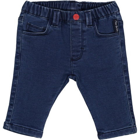 PANTALONE IN FELPA EFFETTO DENIM