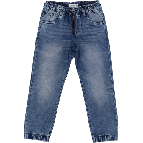 PANTALONE FELPA EFFETTO DENIM COMFY FIT