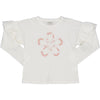 TSHIRT FIORE RICAMATO