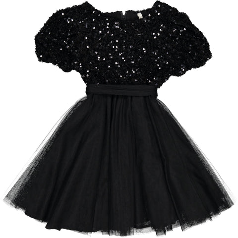 VESTITO TULLE E PAILLETTES