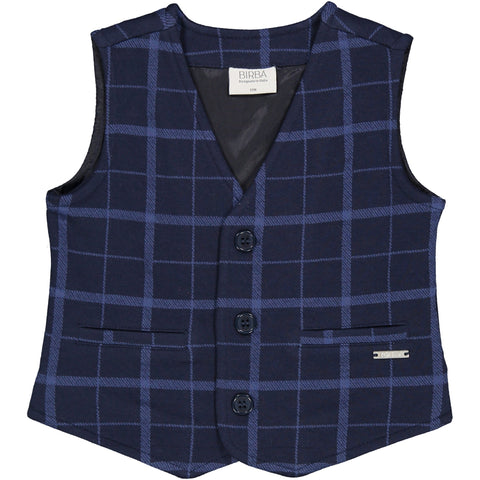 GILET TESSUTO MAGLIA SCOZZESE