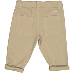 PANTALONE BAGGY IN MISTO LINO