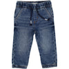 PANTALONE FELPA EFFETTO DENIM